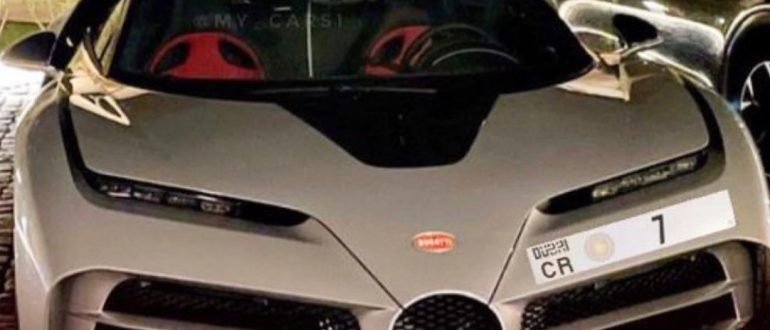 Роналду заметили на новом Bugatti