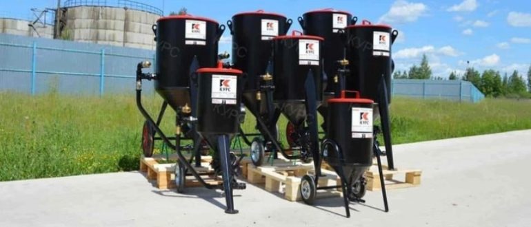 Пескоструйные аппараты: принцип работы и основные виды