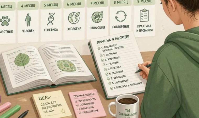 Как сдать ЕГЭ по биологии на 80+ и не сойти с ума в процессе подготовки